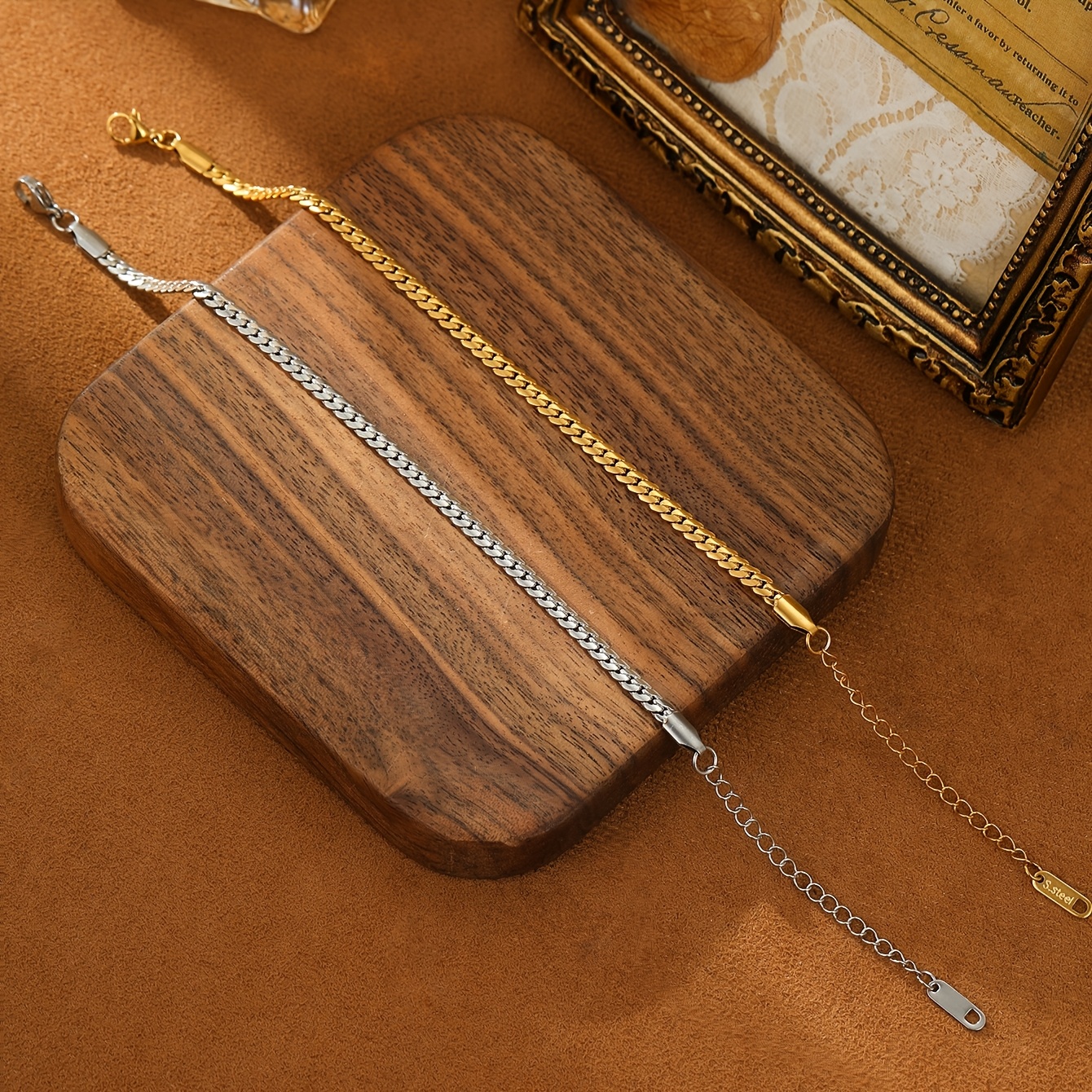 Women's Vintage Luxury Stainless Steel Snake Chain Bracelet
